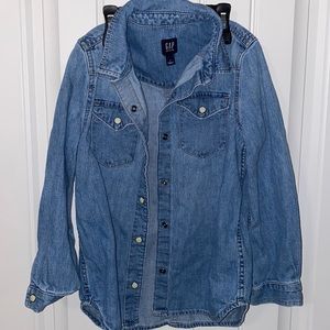 GAP girl denim shirt